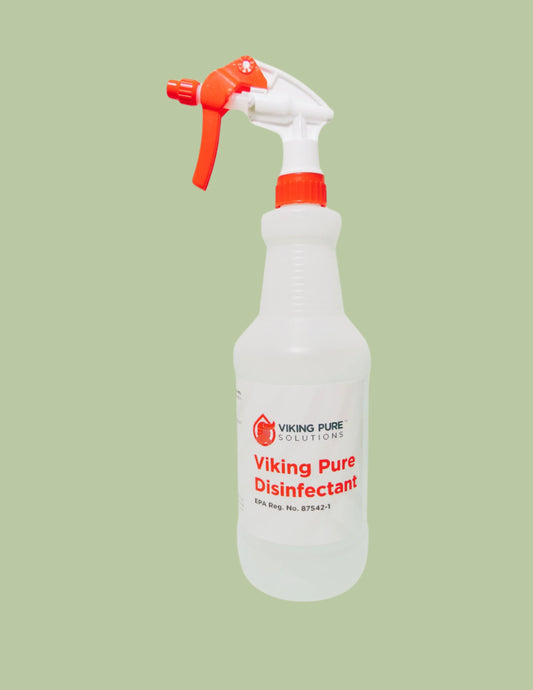 16 oz Bottle, Sprayer & Label - Disinfectant (empty bottle)