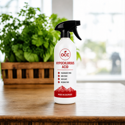 16 oz Bottle, Sprayer & Label - Hypochlorous (empty bottle)